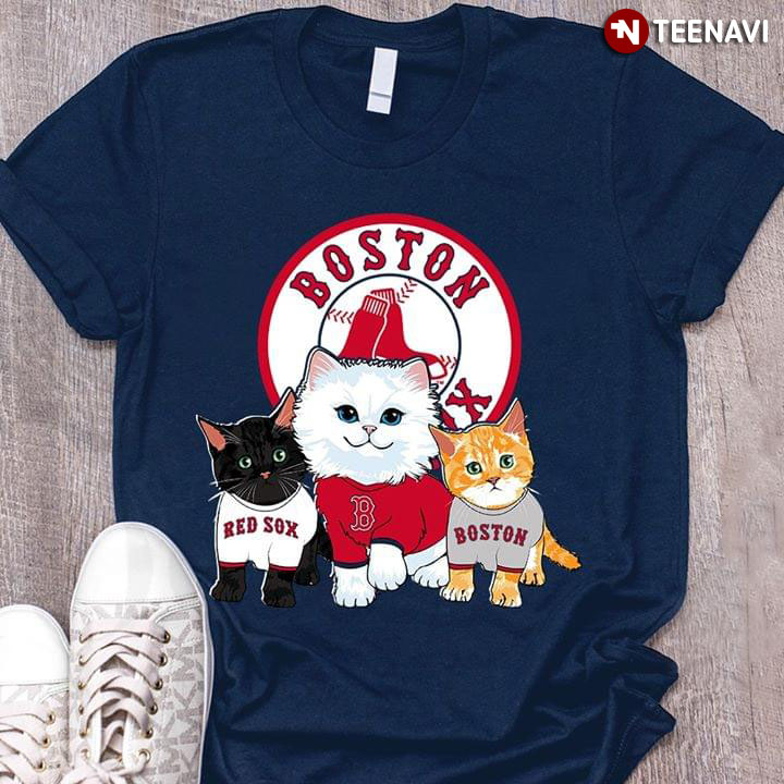 Adorable Cats Boston Red Sox T-Shirt - TeeNavi